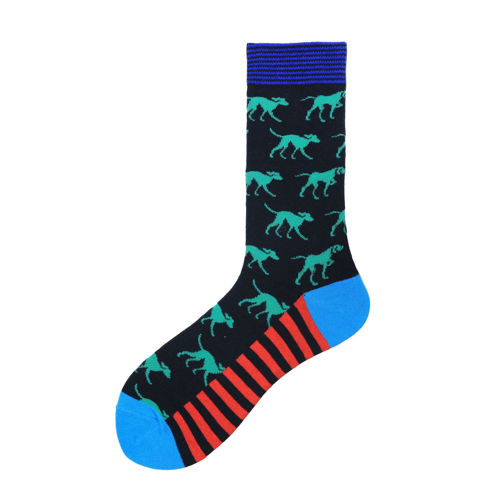 2020 Fashion Colorful Animal Series Men Socks Tide Skateboard Socks Happy Socks